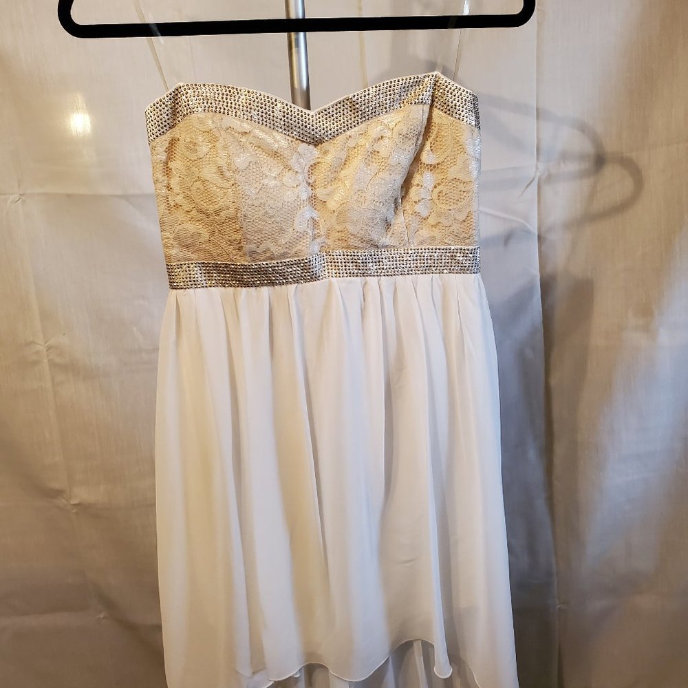 "Sequin Hearts" Womens Riveted Party Dress